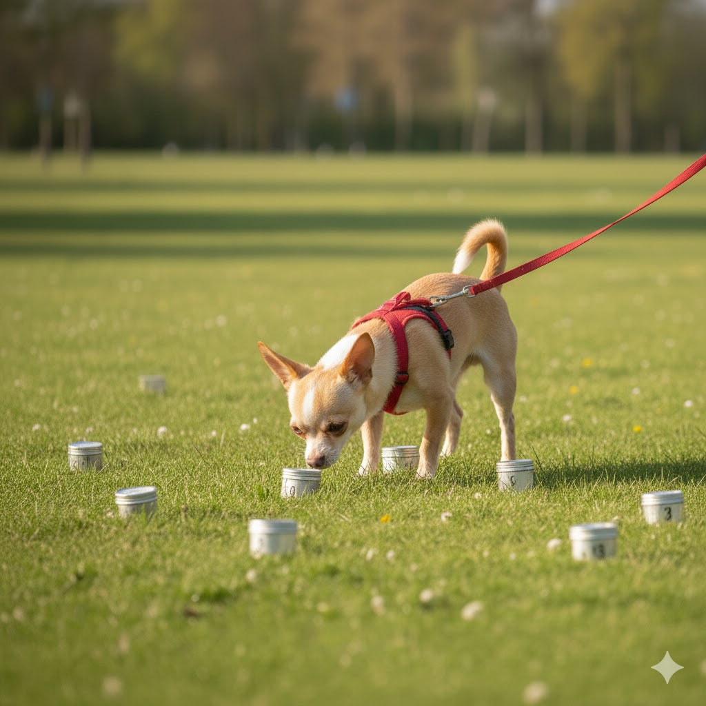 Scentwork for reactive dogs activating the seeking system
