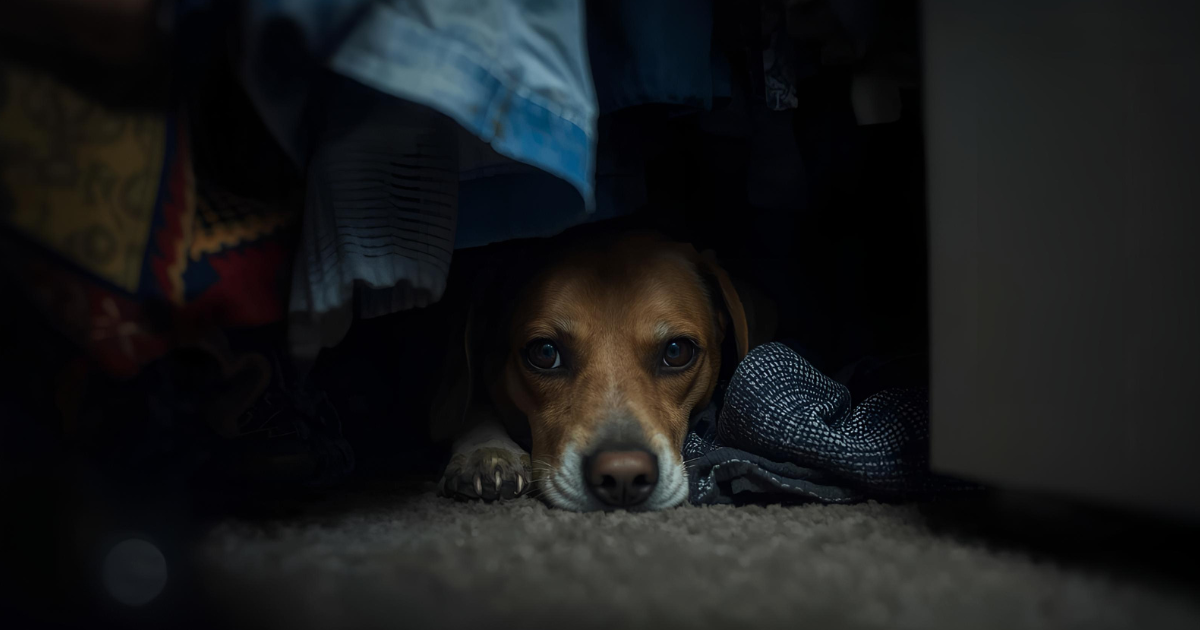 One trial learning dogs showing how single firework creates lasting fear